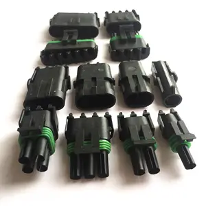 Conectores de paquete de Clima automotriz, conector impermeable automático, 1, 2, 3, 4, 6 vías de repuesto