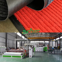 2M 4M TPR TPE PVC Boden matte Wasch bare Textilgewebe rücken Vlies Kunststoff Anti rutsch rücken Herstellung TPR Teppich beschichtung maschine