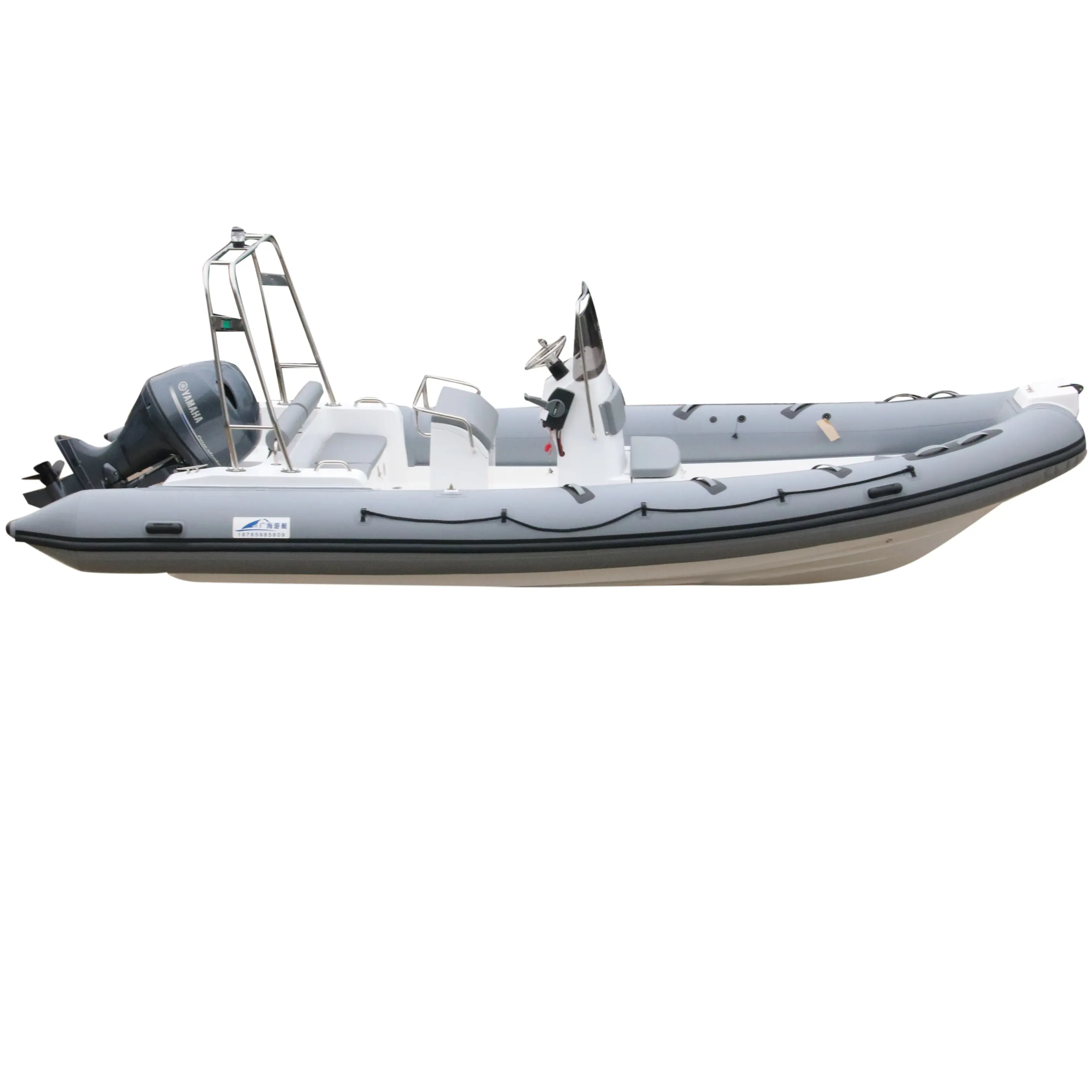 Goboat rib680 6.8m 225ft novo design, frp hull hipalon inflável, fibra de vidro, barco, pesca, iate, venda rib680b