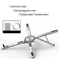 Support de téléphone de bureau multifonctionnel, trépied pliable pour tablette et ordinateur portable, rotation à 360°, bâton de selfie pour les voyages