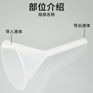 Entonnoir en plastique de 60 mm, instruments de chimie pour collèges, verrerie, fournitures de laboratoire, consommables - Assistance à la commande - Product Image 4