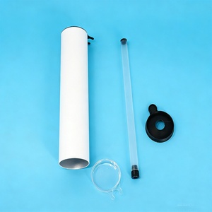 Boîte en tube de papier recyclable personnalisée pour sushis à emporter, avec revêtement en aluminium, fond à poussoir et compartiment indépendant pour sauce, idéale pour biscuits et bonbons - Product Image 4