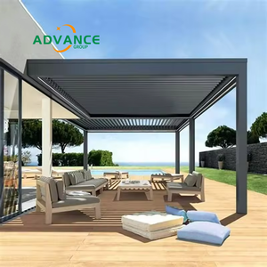 Pérgola <span class=keywords><strong>de</strong></span> aluminio personalizada <span class=keywords><strong>de</strong></span> fácil montaje, pabellón bioclimático para patio exterior, cenador <span class=keywords><strong>3x3</strong></span> 3x4 6x3 4x4 4x6 - Product Image 6