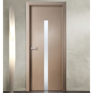 Porte intérieure en bois plaqué chêne massif avec panneau <span class=keywords><strong>MDF</strong></span> de design moderne Porte de chambre pour appartements hôtels villas - Product Image 4