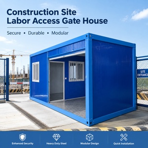 Maison préfabriquée modulaire durable en kit pour contrôle d'accès, idéale pour les parkings et les entrées <span class=keywords><strong>de</strong></span> sites industriels - Product Image 1