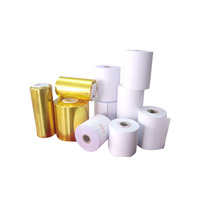 Stok tersedia kertas kasir putih bersih bebas BPA ukuran 80x80mm kertas struk termal.
