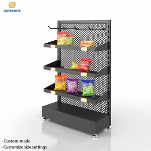 Expositor de mostrador pequeño, góndola de hierro, diseño modular, soporte colgante para dulces y chicles, estanterías promocionales para farmacias y supermercados - Product Image 5