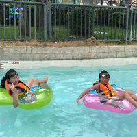 Anneau de piscine gonflable robuste transparent, parc aquatique, anneau en caoutchouc, tube flottant pour piscine