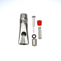 Bebedero automático de acero inoxidable cromado de 3/4 pulgadas, de gran tamaño, duradero, a prueba de salpicaduras, con ahorro de agua y flujo moderado para cerdos.