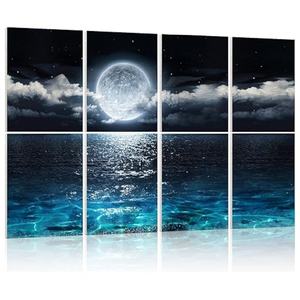 Pannello Acustico Decorativo Autoadesivo con Design Tramonto sulla <span class=keywords><strong>Spiaggia</strong></span>, Arte Decorativa - Product Image 6