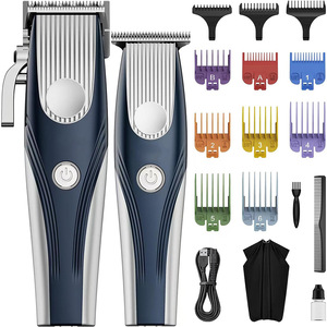 Kit Profesional de Cortapelos y Recortadoras para Barbería, 9000 rpm, Cuchilla DLC, Máquina de Cortar Cabello sin Escobillas, Maquinas de <span class=keywords><strong>Barberia</strong></span> - Product Image 4