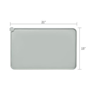Silikon Hund Katze Schüssel Matte Antihaft-Futter <span class=keywords><strong>Pad</strong></span> Wasser kissen Wasserdicht Mehrere Farben Größen & Zweck 21 "* 15" Haustier Fütterung matte - Product Image 2