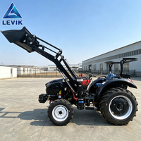 Tracteur agricole à roues haute performance 50HP 70HP 90HP avec moteur diesel, compact, pour la culture et le transport en verger