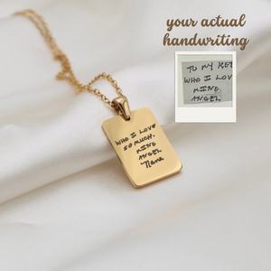 Collana con Ciondolo a Catena Rettangolare in Acciaio Inossidabile Semplice <span class=keywords><strong>Regalo</strong></span> <span class=keywords><strong>Personalizzato</strong></span> <span class=keywords><strong>per</strong></span> Amici e Parenti - Product Image 3