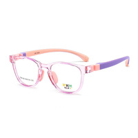 Haute qualité enfants lunettes cadres Anti lumière bleue lunettes étudiant dessin animé Silicone Temples TR carré enfants lunettes cadres
