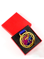 Médaille d'or sur mesure avec plaque trophée de médaille d'honneur pour les compétitions de marathon et les champions d'événements