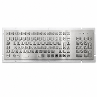 Clavier industriel en acier inoxydable étanche IP65 personnalisé PC-704, 104 touches USB PS/2 pour kiosque médical, console de machine CNC