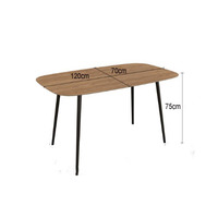 Ensemble de salle à manger moderne pour 4 personnes, table à manger en MDF avec chaises en forme de U, meubles de couleur personnalisée