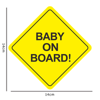 One Way Vision Bébé à bord Imperméable Résistant aux UV Autocollant de voiture Utilisation extérieure Vinyle Wraps Fenêtre Stickers