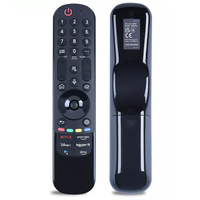 Télécommande sans fil à code fixe Voice Magic pour Smart TV AN-MR22GA 2022 4K OLED Air Mouse Noir Portée 10-16M