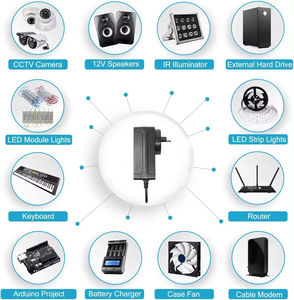 Nero Decker 39W 25W Inverter 110V AC a 24V DC convertitore 48V 27V 15V 12V 7V DC alimentazione singola uscita 1A 24W potenza di uscita - Product Image 6