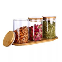 Pot en verre personnalisé en borosilicate de qualité alimentaire pour épices et sel, 50ml 100ml 200ml 250ml 500ml, récipient de rangement de cuisine pour aliments B888