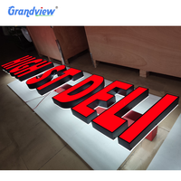 Bandes lumineuses LED 3D personnalisées en acrylique et aluminium pour hôtels, restaurants, entreprises, intérieur et extérieur, lettres lumineuses