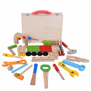 New Play House Children s Simulation Maintenance Toys 1.3 Wooden Toolbox Toy Set Boy Wooden Children s Toy