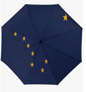 Paraguas con Bandera del Estado de <span class=keywords><strong>Alaska</strong></span>, EE. UU., Impermeable, para Exteriores, con Apertura y Cierre Automático, Revestimiento UV - Product Image 1