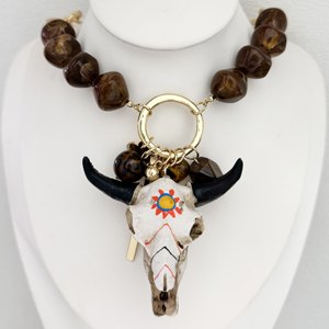 Nouveautés Collier à chaîne imprimé léopard, accessoires <span class=keywords><strong>de</strong></span> collier, bijoux tête <span class=keywords><strong>de</strong></span> <span class=keywords><strong>taureau</strong></span>, tendance, vente en gros, collier <span class=keywords><strong>de</strong></span> <span class=keywords><strong>taureau</strong></span> blanc, cadeau - Product Image 3