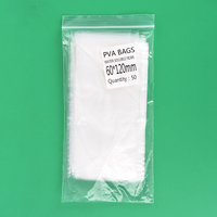 50 Sachets de PVA à dissolution rapide pour la pêche à la carpe, sacs d'appâts écologiques, tailles 5*10cm, 7*10cm, etc.