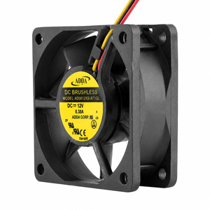 ADDA DC 12V 0.38A AC EC 5V 24V 48V 6ซม. 6025 60x60x25มม. ลูกปืนคู่3สาย AD0612XB-A71GL พัดลมระบายอากาศตามแนวแกน - Product Image 4