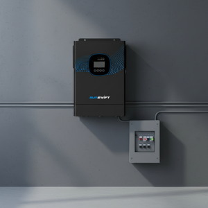 อินเวอร์เตอร์พลังงานแสงอาทิตย์แบบไฮบริด 4KW 24V MPPT คลื่นไซน์บริสุทธิ์ 60Hz |   พลังงานแสงอาทิตย์ + เครื่องกำเนิดไฟฟ้า + แบตเตอรี่ |   ประสิทธิภาพ 94% ซันสวิฟท์ - Product Image 4