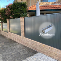 Panneaux de clôture en aluminium découpés au laser personnalisables, écran de jardin décoratif pour la protection de l'intimité, clôture métallique moderne pour l'extérieur, résidentiel, Australie