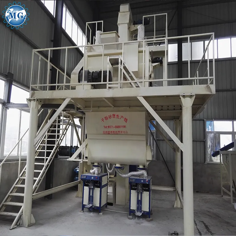 Dry Mortar Mixing Factory 6-8 T/H / Dry Mortar Mixing Equipment Ceramic Tile Adhesive Production Line Dry Mortar Mixer Equiment Machinery