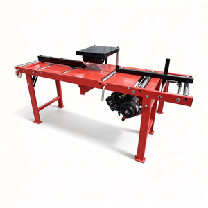 Wheeled Portable Single Blade Edger No Electricity Required Outdoor Sawmill Lumber Slab Edge <b>Trimming</b> Cutting <b>Machine</b> - Product Image 1