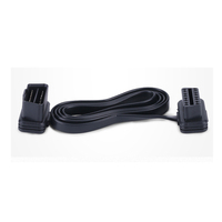 Cable de Diagnóstico OBD Plano de Bajo Perfil de 1m, 16 Pines, Macho-Hembra, Lector de Códigos, Compatible con OBD2 OBDII