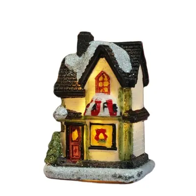 New Year 2022 Merry Christmas Decorations For Home Christmas LED Light House