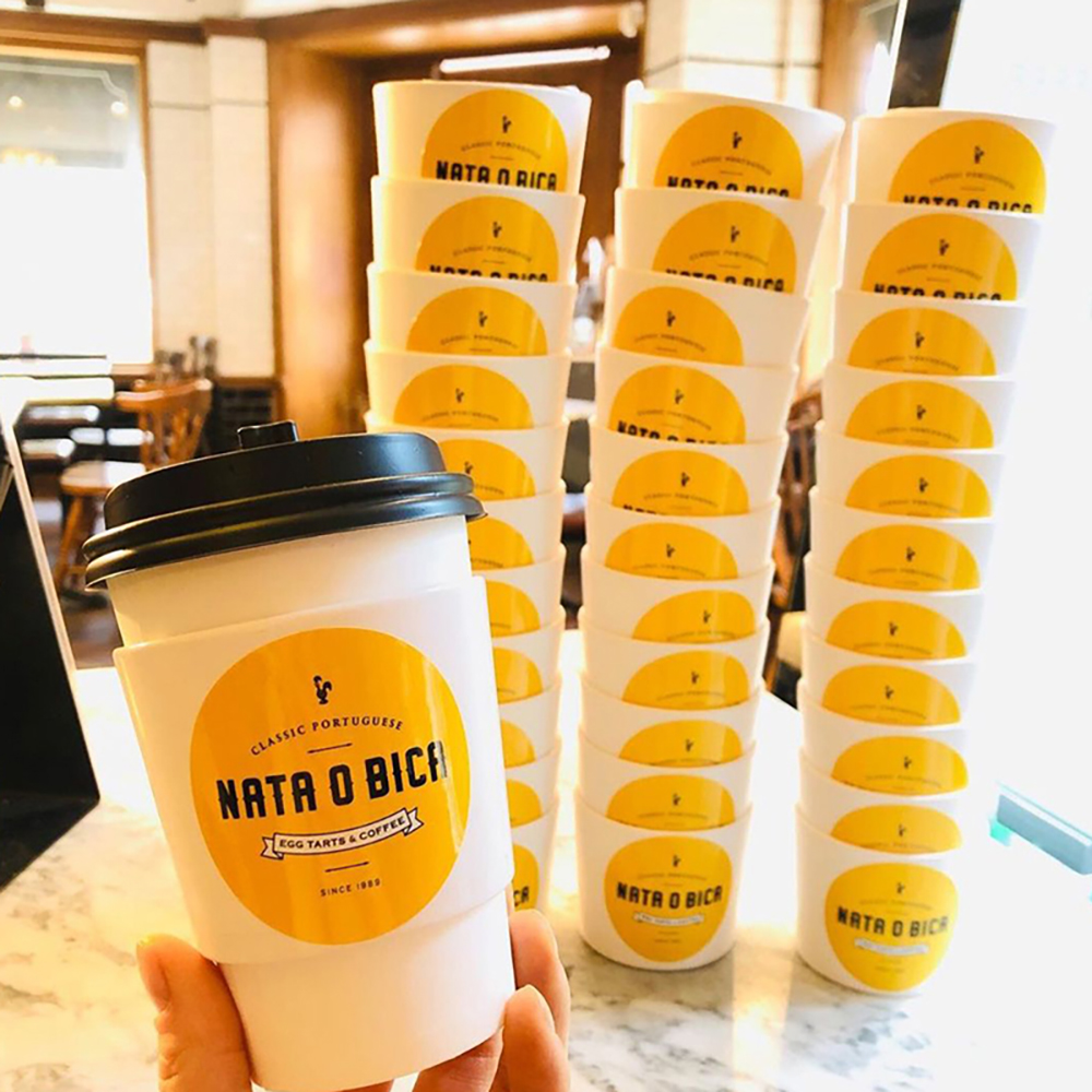 Custom Printed Disposable Coffee Paper Cups with Lids for Hot Espresso and Latte Takeaway Packaging