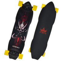 Skateboard Longboard complet en bois d'érable de 37 pouces, planche à roulettes longue pour la danse, bon marché