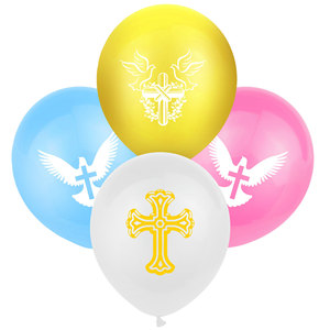 12 Inch Cross Pigeon Latex Balloons for Baby Birthday Shower <strong>Communion</strong> Party <strong>Decoration</strong> - Product Image 6