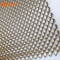 Rideau en maille métallique décorative en acier inoxydable pour hôtel/restaurant/maison