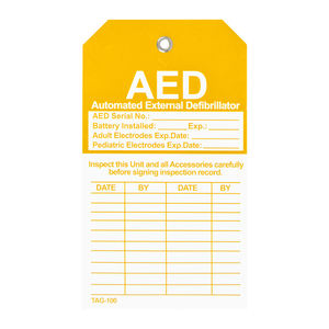Etiquetas de señal AED, <span class=keywords><strong>desfibrilador</strong></span> externo automático, etiqueta de verificación AED, etiqueta de inspección - Product Image 2