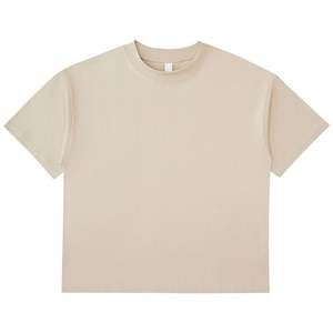 Venta al por mayor 100% algodón camiseta para hombre de peso pesado de gran tamaño hombro caído ajuste suelto 250 gramos tela de punto en blanco de alta calidad - Product Image 4