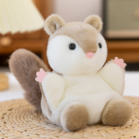 Petite taille animal lesté jouet girafe chien lapin écureuil peluche porte-clés jouet en peluche sac à dos pendentif griffe Machine jouet