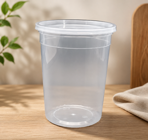 Vasos Desechables Resistentes a Prueba de Fugas con Tapas Herméticas, Aptos para Microondas, para Almacenamiento de Alimentos y Preparación de Sopas - Product Image 1