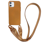 Cordon de téléphone en silicone antichoc et anti-UV, personnalisable avec logo, 1,6 m, pour iPhone 17/16/15/14/13/12 Pro/XS