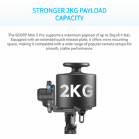 Stabilisateur FeiyuTech SCORP Mini 3 Pro avec suivi IA 4.0, poignée amovible, pour smartphones et appareils photo sans miroir