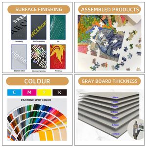 Custom Jigsaw <b>Puzzle</b> for Maternal & Baby Grey Board with Customized Logo Gift Box DIY Educational Toddler Toy Set - Product Image 4