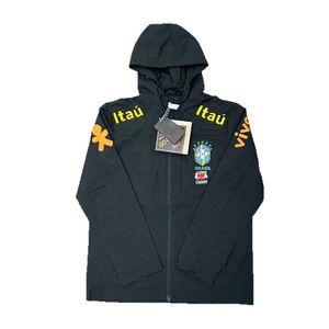 Chaqueta Acolchada de Fútbol con Logotipo de Brasil, Relleno de Poliéster; para Hombre y Mujer, Estilo Gabardina Delgada con Capucha, para Barcelona y <span class=keywords><strong>Chelsea</strong></span> - Product Image 1
